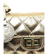 Дамска чанта в златисто Diana-3 снимка
