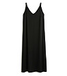 Черна сатенена рокля Ena-3 снимка