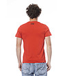Мъжка червена памучна тениска с лого-1 снимка