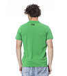 Мъжка зелена памучна блуза с лого-1 снимка