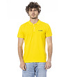 Мъжка жълта памучна блуза с лого-0 снимка