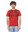 Мъжка памучна тениска в червено-0 снимка