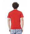 Мъжка памучна тениска в червено-1 снимка