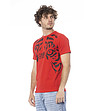 Мъжка памучна тениска в червено-2 снимка