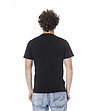 Мъжка памучна тениска в черно-1 снимка