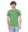 Мъжка памучна тениска в зелен нюанс-0 снимка