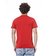 Червена памучна тениска е щампа-1 снимка