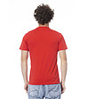Червена памучна тениска е щампа-1 снимка
