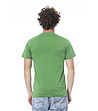 Зелена памучна мъжка тениска-1 снимка