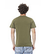 Мъжка памучна тениска в милитари зелено-1 снимка