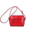 Червена дамска чанта с презрамка Elina-1 снимка