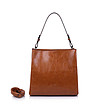 Дамска чанта в цвят коняк Iveta-0 снимка