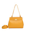 Жълта дамска чанта Oleni-0 снимка