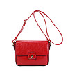 Червена дамска чанта за рамо Azza-0 снимка