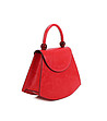 Червена дамска чанта с нестандартна форма Indiasa-2 снимка
