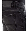 Черни памучни мъжки вталени дънки Owen-2 снимка