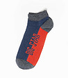 Мъжки къси чорапи в сиво, синьо и оранжево Gryn-0 снимка