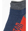 Мъжки къси чорапи в сиво, синьо и оранжево Gryn-2 снимка