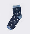 Тъмносини дамски чорапи с фигурални мотиви Azitikana-0 снимка