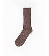 Дамски памучни чорапи в кафяв меланж Makarina-0 снимка