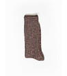 Дамски памучни чорапи в кафяв меланж Makarina-1 снимка