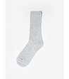 Дамски памучни чорапи в светлосив меланж Makarina-0 снимка
