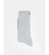 Дамски памучни чорапи в светлосив меланж Makarina-1 снимка