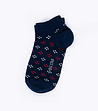 Дамски тъмносини памучни чорапи с фигурални мотиви Oya-0 снимка