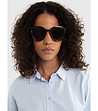 Дамски слънчеви очила в кафява хавана-3 снимка