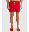 Червени мъжки шорти Rafos-0 снимка