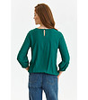 Елегантна дамска блуза в зелен нюанс-1 снимка