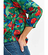 Ефектна дамска блуза с многоцветен флорален принт-3 снимка