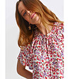 Дамска блуза с флорален принт -2 снимка