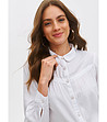 Дамска бяла риза-2 снимка