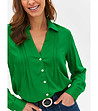 Дамска риза в зелено-3 снимка