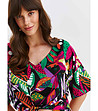 Дамска многоцветна блуза-2 снимка