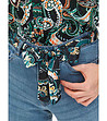 Дамски памучни дънки в синьо-2 снимка