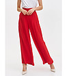 Червен дамски панталон -1 снимка