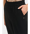 Дамски черен панталон-2 снимка