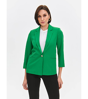 Зелено дамско сако снимка