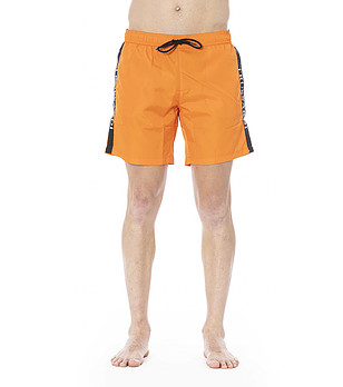Мъжки оранжеви плажни шорти снимка