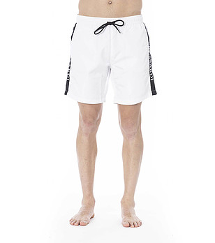 Мъжки бели плажни шорти снимка