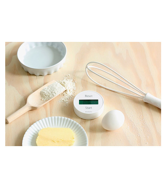 Дигитален бял кухненски таймер с магнит снимка