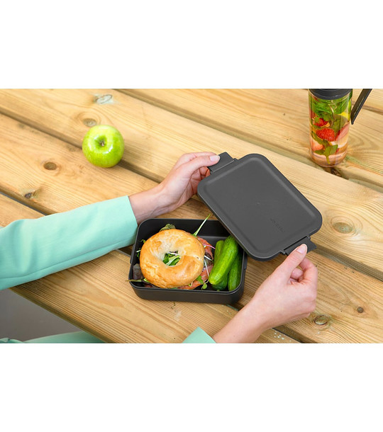 Кутия за обяд в тъмносиво 1.1 л снимка