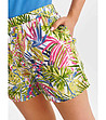 Дамски къси панталонки с флорален принт-2 снимка