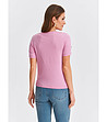 Дамска блуза от фино плетиво в розов нюанс-1 снимка