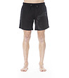 Черни мъжки плажни шорти-0 снимка