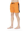 Мъжки оранжеви плажни шорти-2 снимка