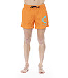 Мъжки къси плажни шорти в оранжево-0 снимка