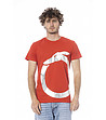 Памучна червена мъжка тениска-0 снимка